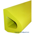 2250.2- Rubber D-Shaped Bumper 4" x 4" Yellow