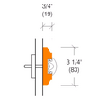 2160F Wallguard, 3-1/4" High - Oak, Maple, Ash, or Cherry