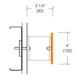2181 Stainless Steel Crash Rail