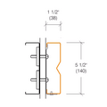 2182 Stainless Steel Crash Rail