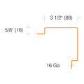 2331 Series 16ga Stainless Steel Flush Mount Corner Guard