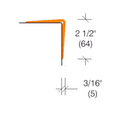 2361 Flexible Vinyl Corner Guard, 2-1/2" Wing