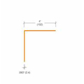 2325.2 - Textured Corner Guard - 4" Wings 90°