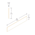 2404.1 Vinyl Rub Rail Packages .040" Thick - 6" High