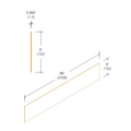 2406.1 Vinyl Rub Rail Packages .060" Thick - 6" Wide