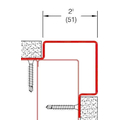 2331.1 Flush Mount Stainless Steel Corner Guard