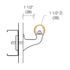 2035P Handrail, 1-1/2" Diameter PVC FREE