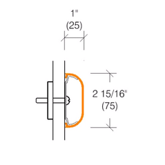 2115 Wallguard, 2-15/16" High