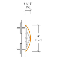 2121.1 Economical Wallguard, 5" High
