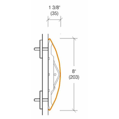 2126.1 Economical Wallguard, 8" High