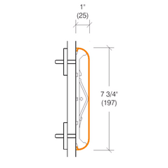2130P.1 Wallguard - Economical, 7.75" High PVC FREE