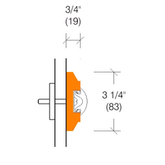 2160F Wallguard, 3-1/4" High - Oak, Maple, Ash, or Cherry