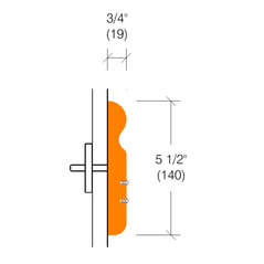 2160 Wallguard | 5-1/2" High | Oak, Maple, Ash or Cherry