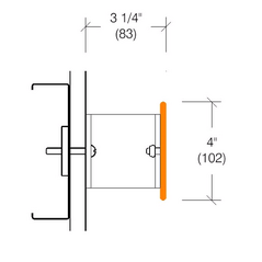 2181 Stainless Steel Crash Rail