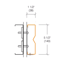 2182 Stainless Steel Crash Rail