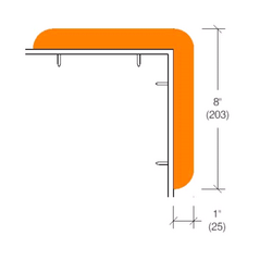 2228 Vinyl Corner Protectors For Carts, Cabinetry & Countertops