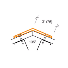 2315.1 ECONOMICAL 135° Angled Corner Guard