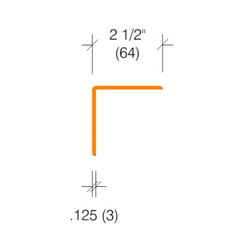 Colored Smooth Polycarbonate Corner Guard 2335 Series