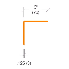 2335.7 - 3" Wings - Clear Corner Guard