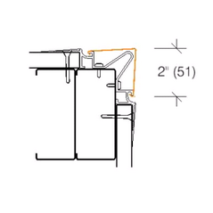 2365P.1 Flush Mount 2" Wings 90° Corner Guard