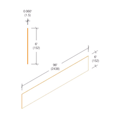 2406 Vinyl Rub Rail Packages .060" Thick - 6" Wide