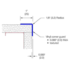 2325.1 - 1-1/2" Wings Corner Guard - 90 Degree