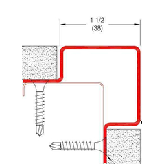 2331 Series 16ga Stainless Steel Flush Mount Corner Guard