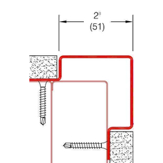 2331.1 Flush Mount Stainless Steel Corner Guard