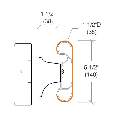 2021 Handrail, 5.5" High - Ready to Roll