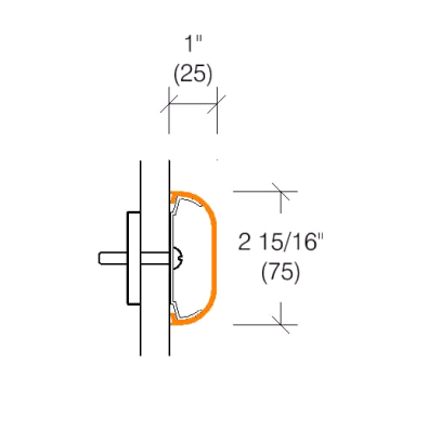 2115 Wallguard, 2-15/16" High