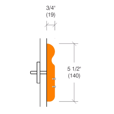 2160 Wallguard | 5-1/2" High | Oak, Maple, Ash or Cherry