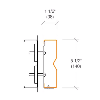 2182 Stainless Steel Crash Rail