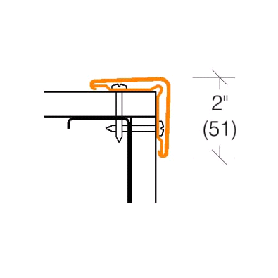 2305.1 Corner Guard, 2" Wings - Ready to Roll