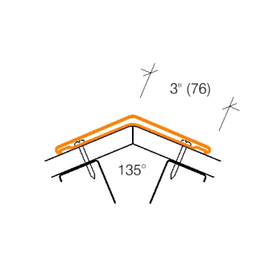 2315.1 ECONOMICAL 135° Angled Corner Guard