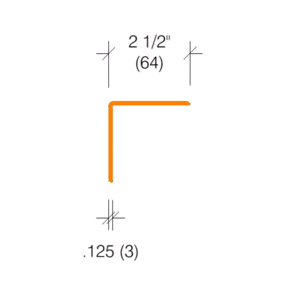 Colored Smooth Polycarbonate Corner Guard 2335 Series