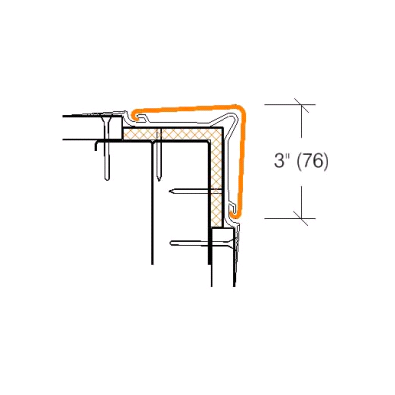 2365B - Flush Mounted Corner Guard - 1 hr