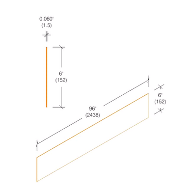 2406 Vinyl Rub Rail Packages .060" Thick - 6" Wide