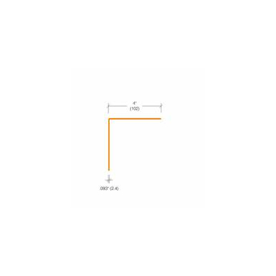 2325.2 - Textured Corner Guard - 4" Wings 90°