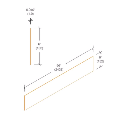 2404.1 Vinyl Rub Rail Packages .040" Thick - 6" High
