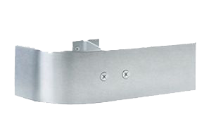 Stainless Steel Corner Guards by Wallguard.com Stainless Steel Crash Rail